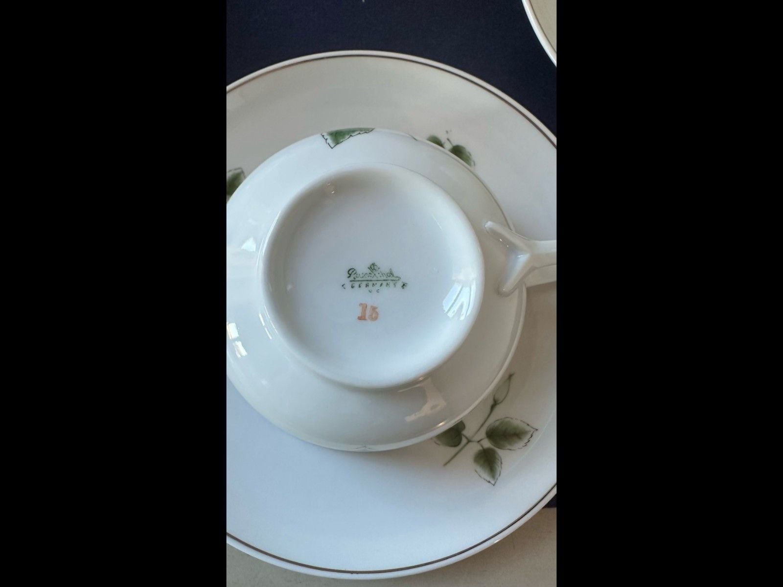 VTG set of Rosenthal Continental dinnerware in the "Midnight Rose" patter 3