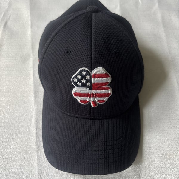 Black Clover Hat Cap Fitted Mens Large/ XL Navy Live Lucky Edgewood Tahoe