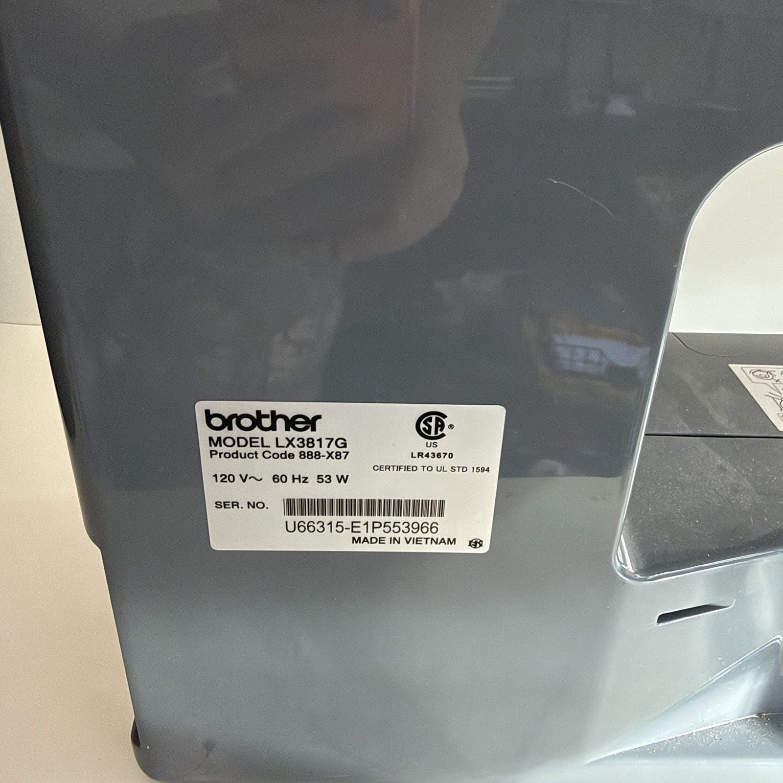 BROTHER LX3817G SEWING MACHINE 17 StitchPortable Full Size SewingMachine EUC 8
