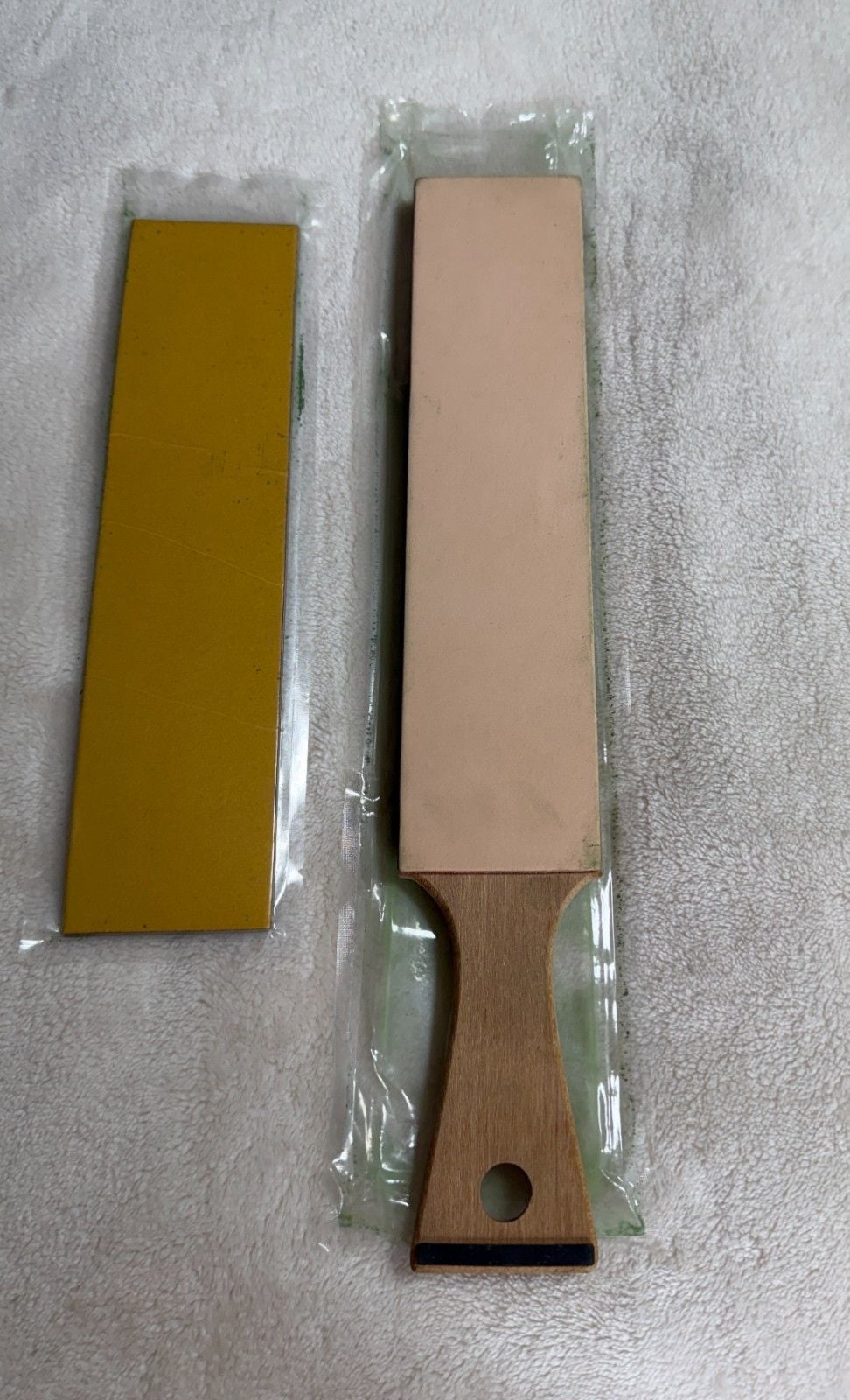 Cheefarcut Double Sided Leather Knife Sharpening Strop Paddle + Stropping Pad 4