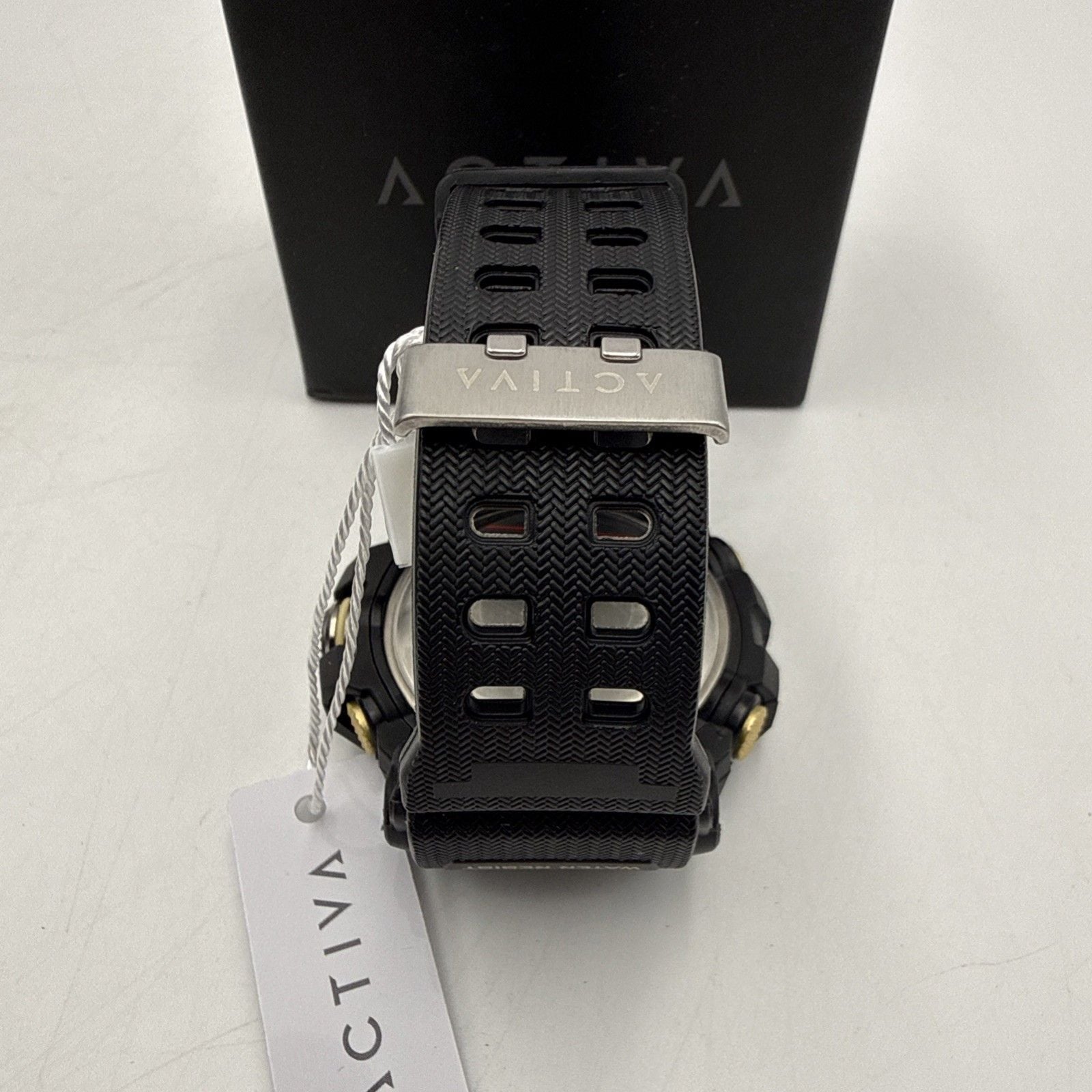 Activa by Invicta ACW8020-004 Men’s Black Gold Digital Sport Watch 56mm NIB 9