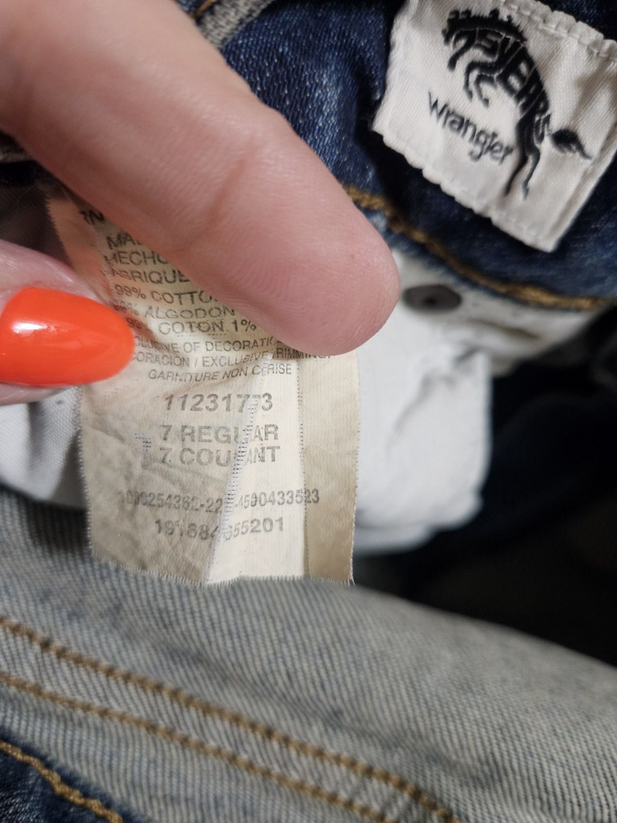 Wrangler Womens Bootcut Jeans Size 7 7