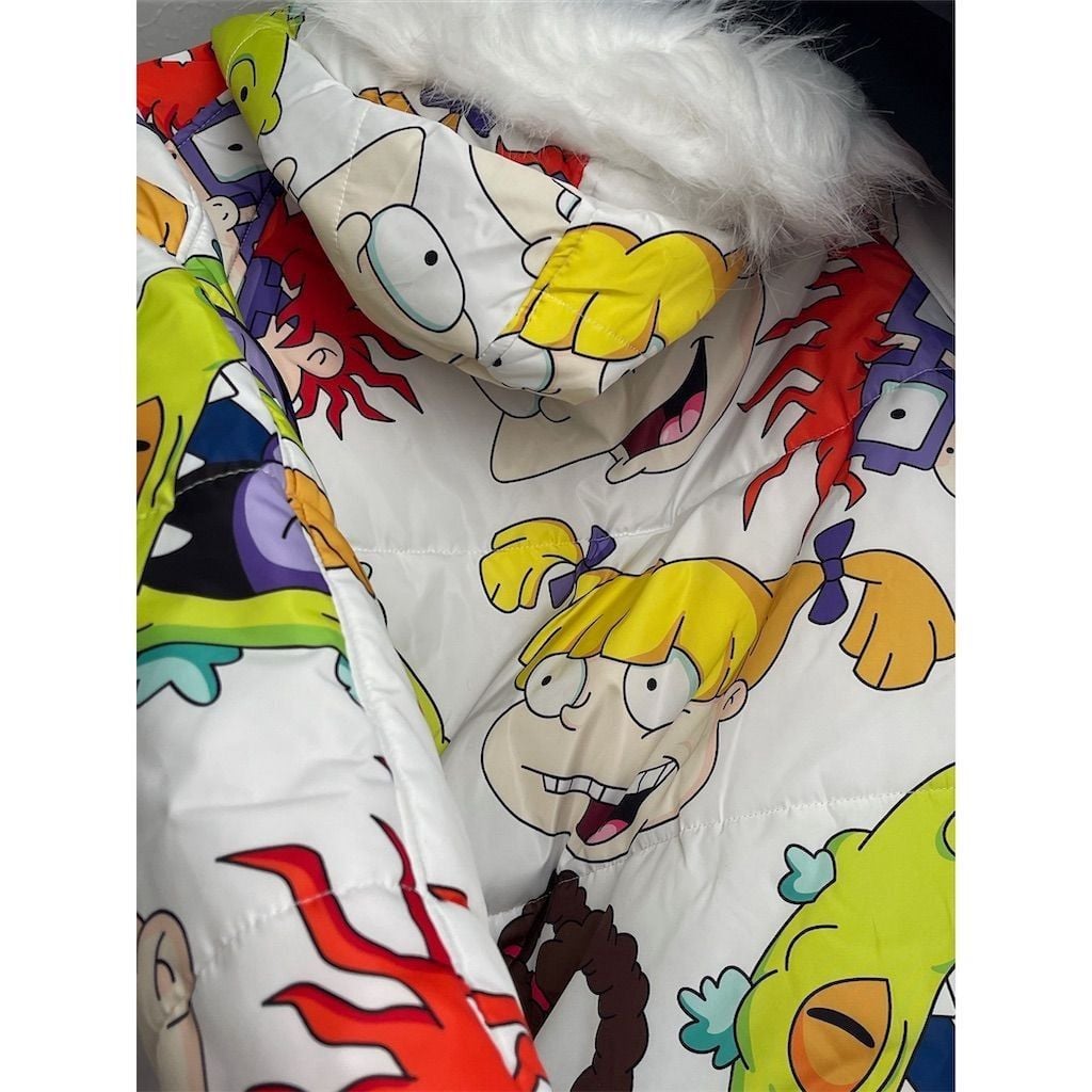 Members Only Women's Rugrats Bomber Jacket Multicolor Size S 6
