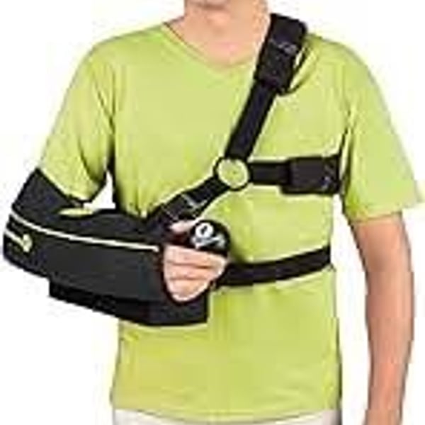 ErgoFoam Shoulder Sling with Abduction Pillow - Premium Abduction Sling Designed for Athletes - Arm Sling Shoulder Immobilizer With Pillow (Left) : Amazon.sg: Health, Household and Personal Care
