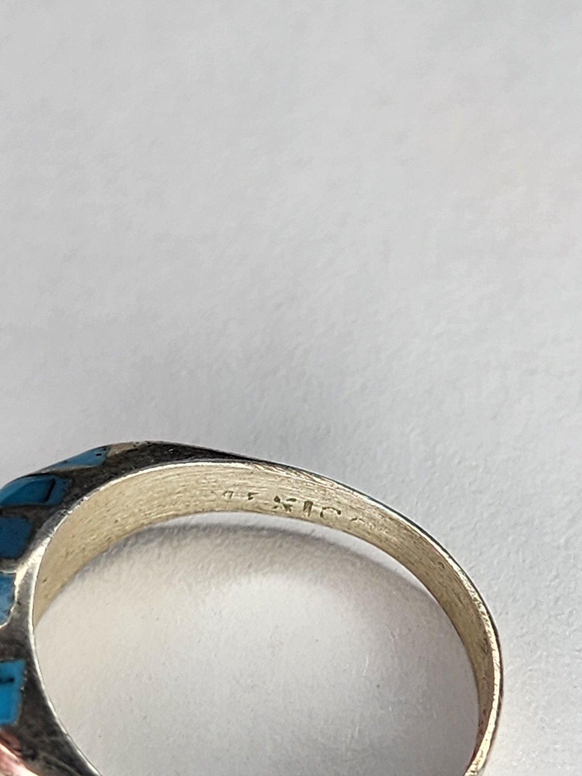 Sterling Silver Turquoise Ring Size 5.5 2
