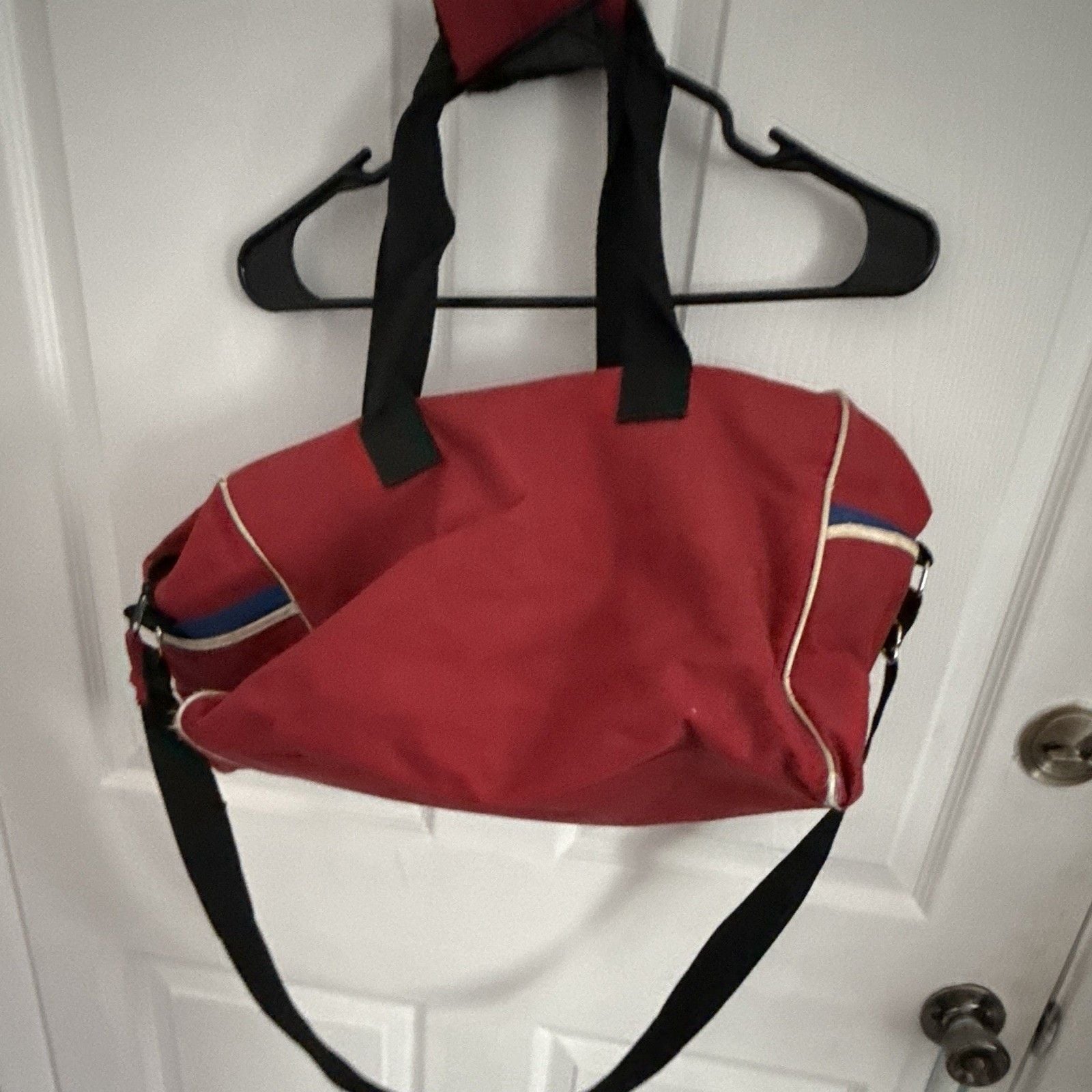 VTG Mickey Unlimited Disney Duffle Bag Red Blue Overnight Travel Tote 1990s 3