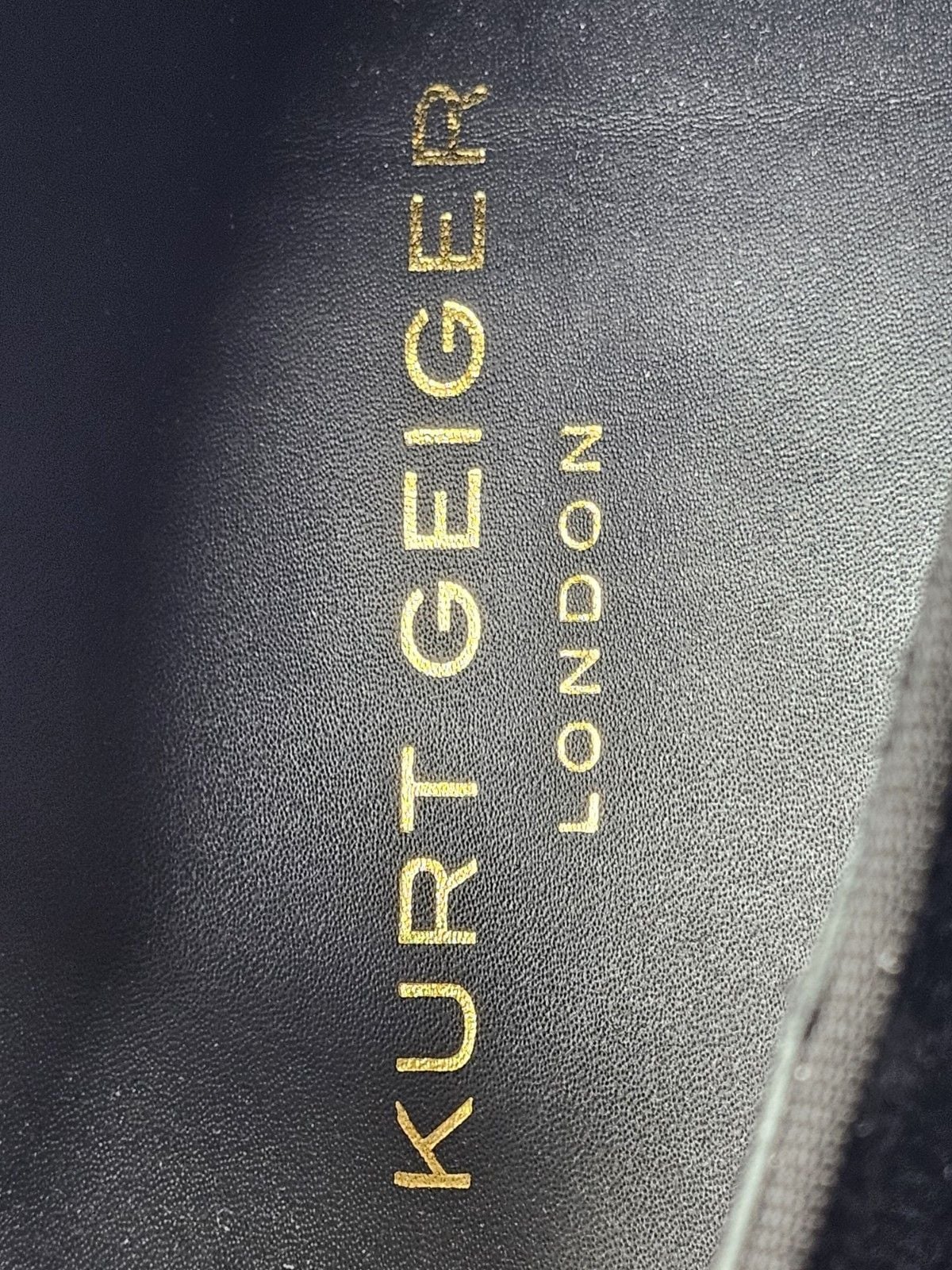 Kurt Geiger Hugh Eagle Black Velvet Loafers Gold Eagle Men’s US 9 EU 42 15