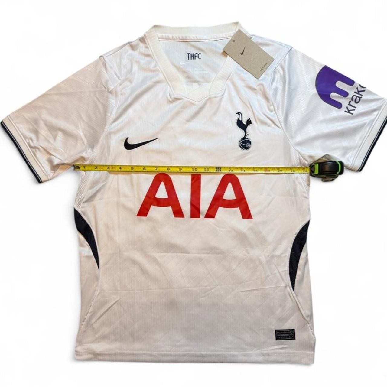 Nike Tottenham Hotspur 2026/27 Home Jersey White with Blue number 22 Marmoush on the back size Small dimensions are in the pictures Brand New with Tags. 4