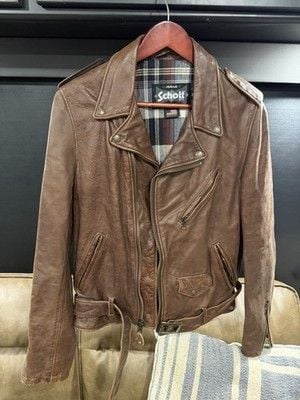 Schott NYC Perfecto 626VN Full Grain Cowhide Leather Men’s Medium Rare & Mint!!! 2