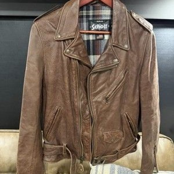 Schott NYC Perfecto 626VN Full Grain Cowhide Leather Men’s Medium Rare & Mint!!!