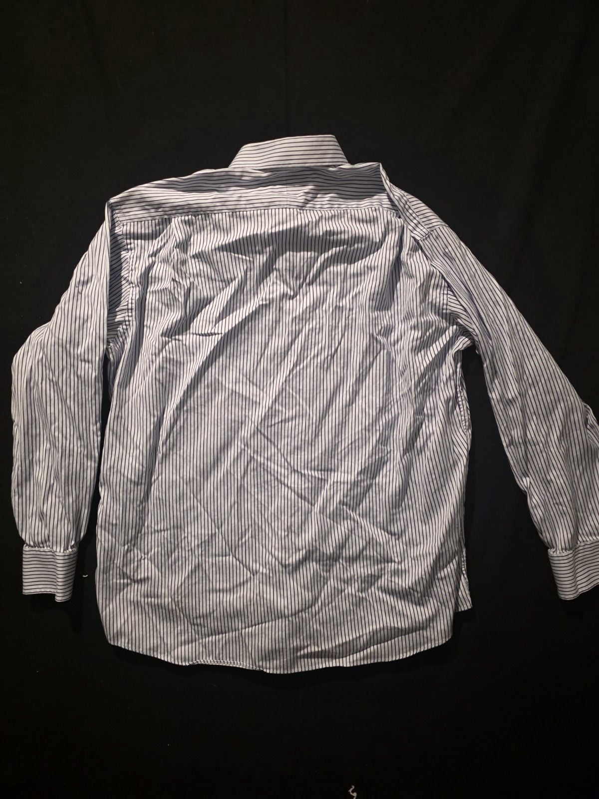 Tommy Bahama Shirt Mens XL Purple White Stripe Cotton Long Sleeve 17 34-35 5