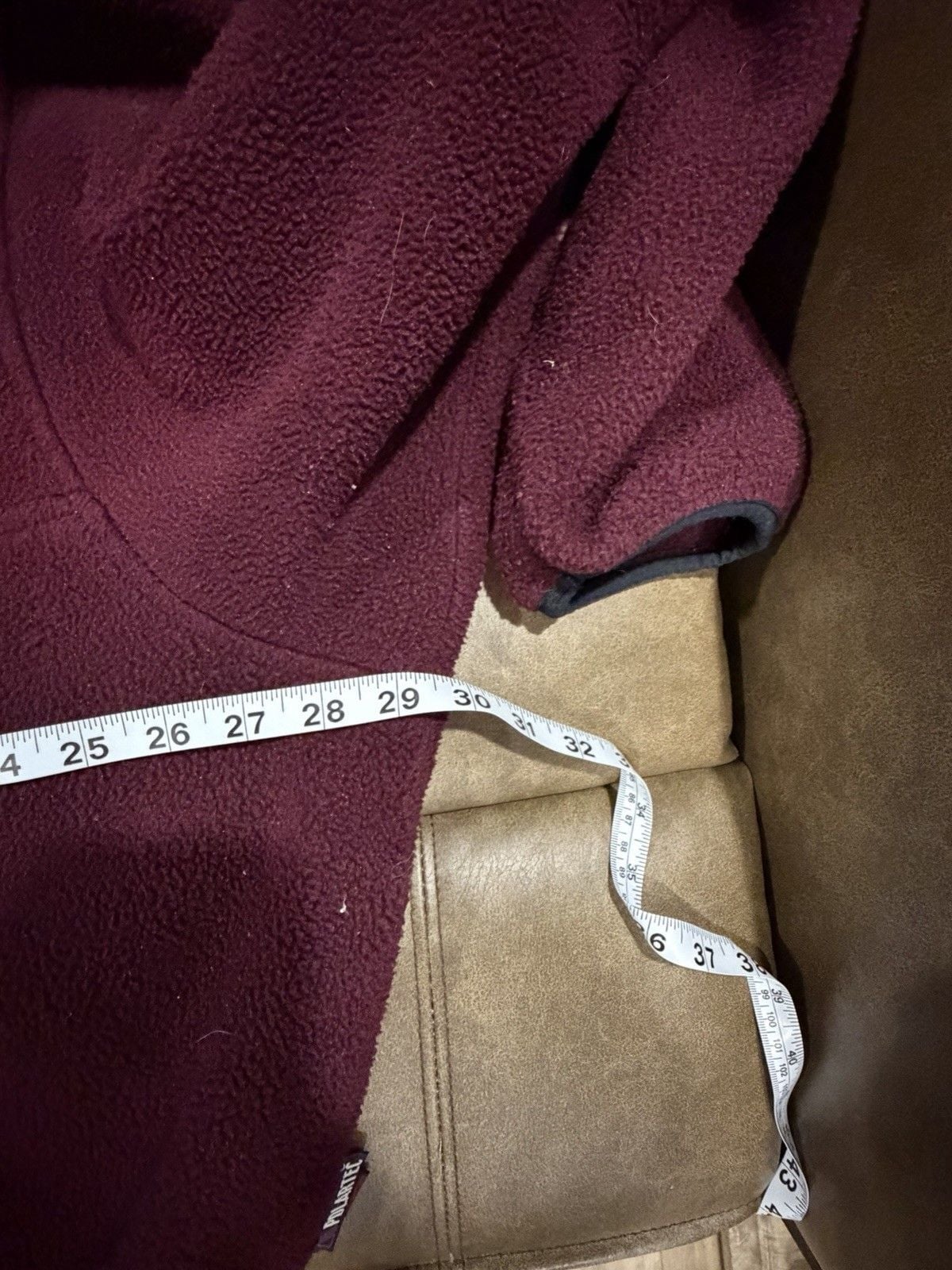 Vintage Woolrich Men's Snap-T Fleece Pullover Jacket Burgundy Maroon Size 2XL 8