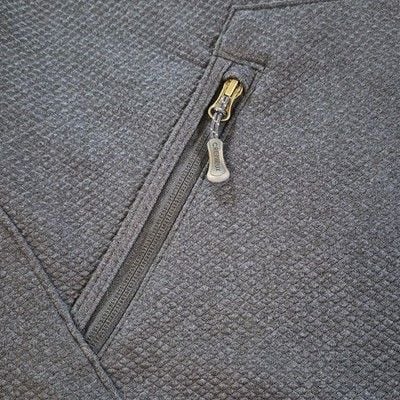 Cremieux Men's Navy Blue Textured Diamond Quilt Full Zip Fleece Vest 2XL 9