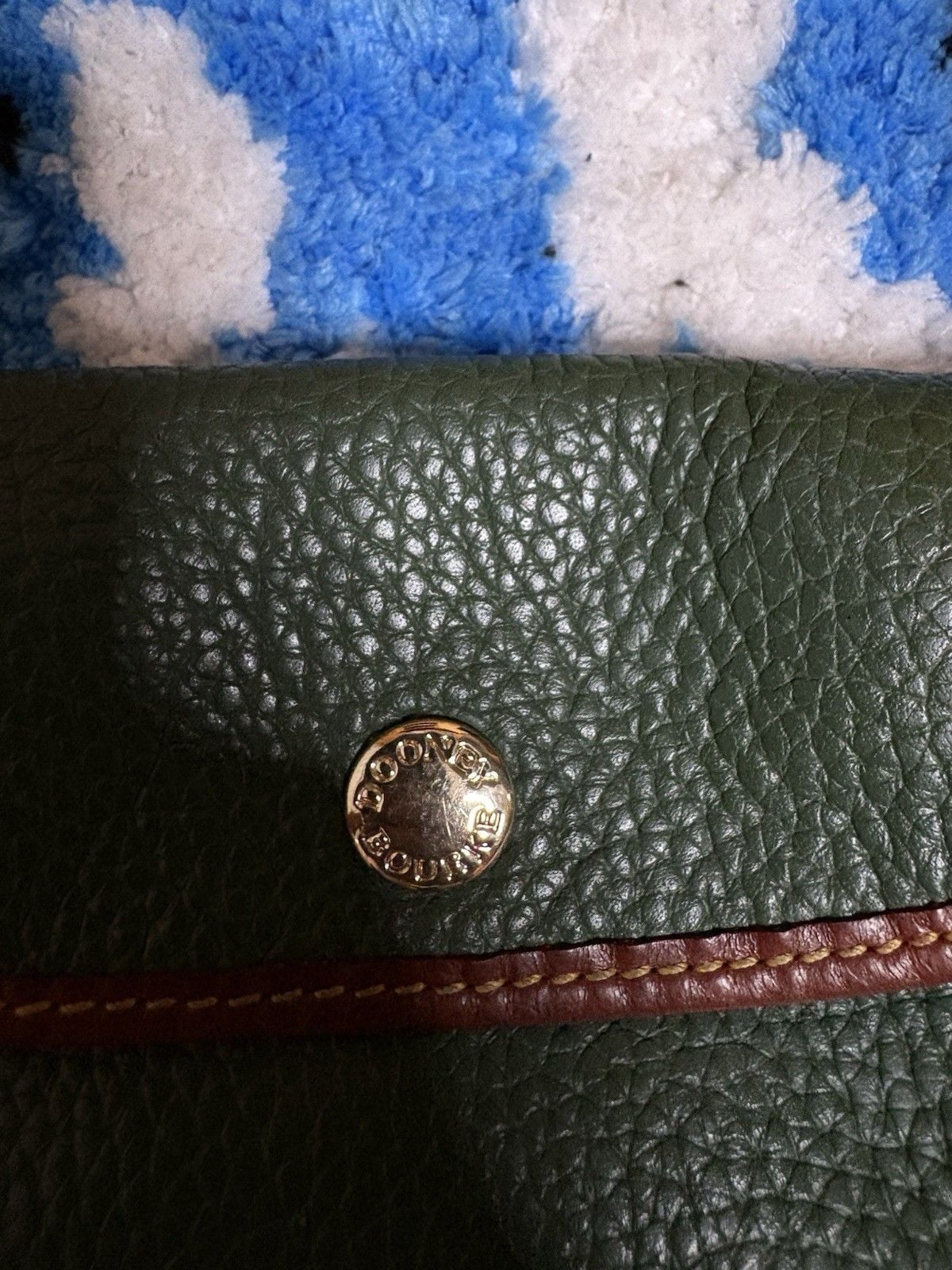 Dooney & Bourke PebbledLeather Snap WristletForest Green 3