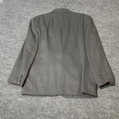 Umen Studio Suit Mens Large 33x33 Gray Viscose Polyester Classic 2 Piece 2