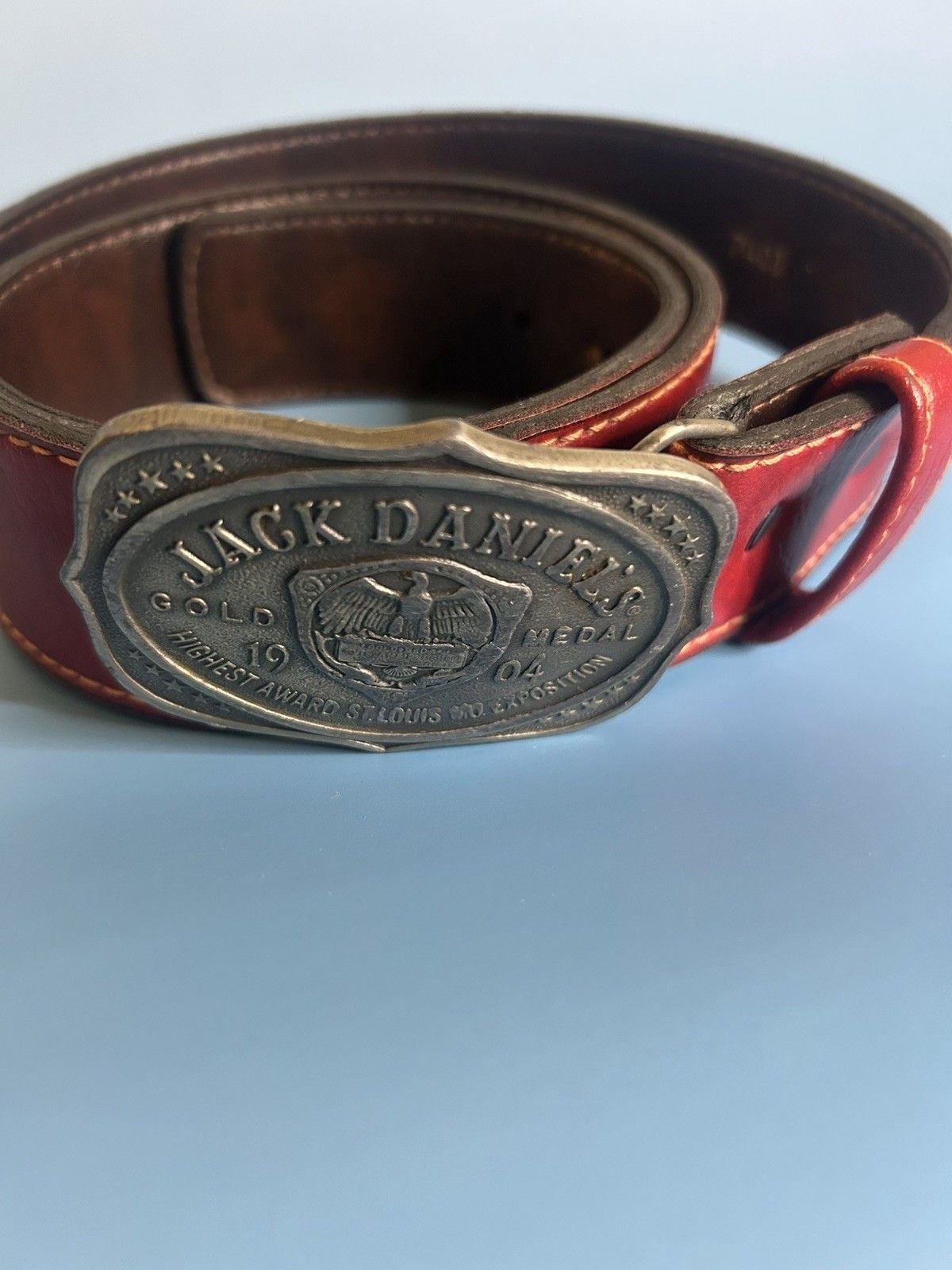Jack Daniel’s 1904 Distillery Advertising Silver Belt Buckle Collectible 2