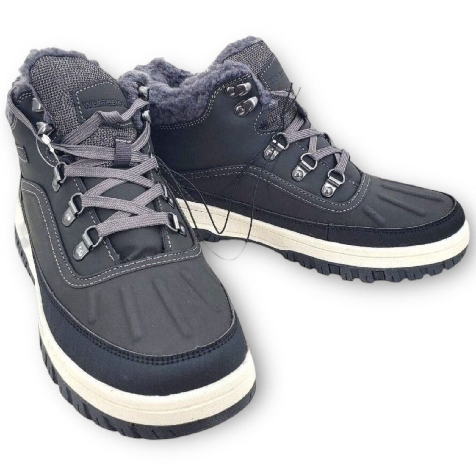 NWT Weatherproof Landon Men’s Suede Sneaker Boots – Grey – Size 13 12