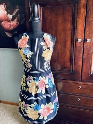 Payal Pratap Multicolor Women Sleeveless Dress Sz 2 A143 9
