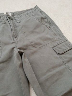 Bass Heritage Collection Women's Cargo Pants Size 6 Gray-Green Cotton Utility 12