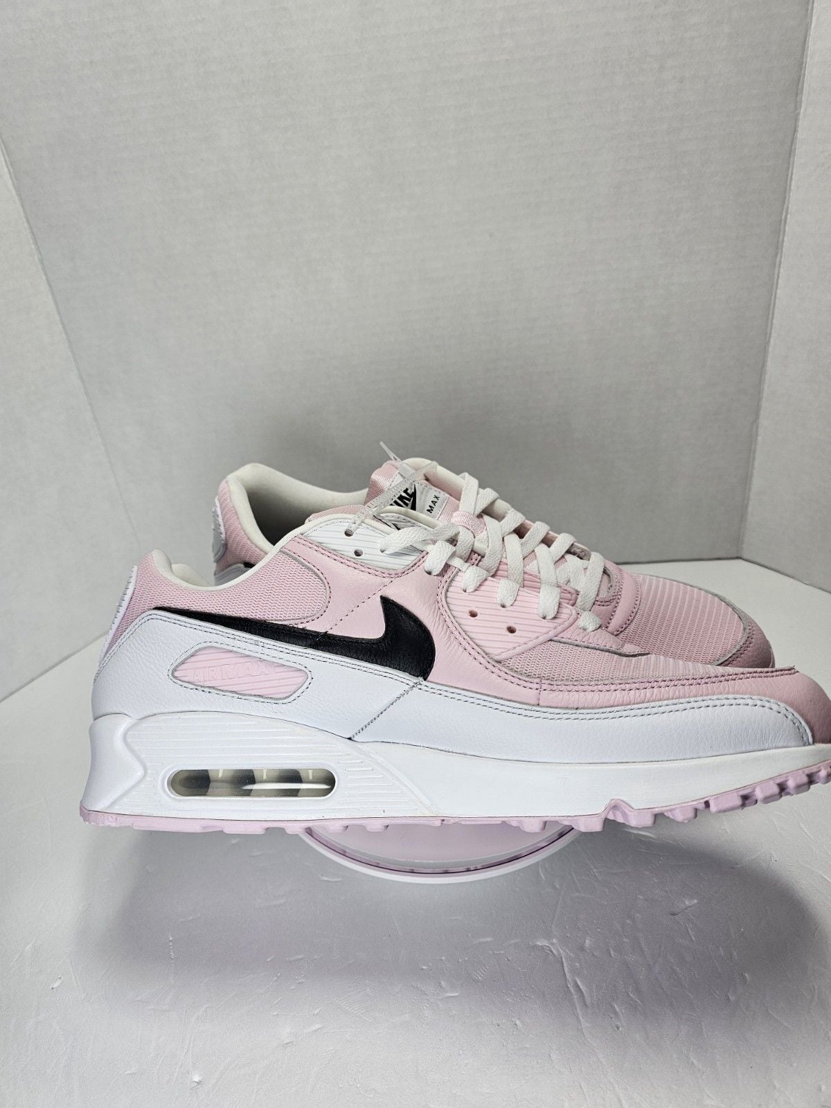 Nike Air Max 90 By You Pink Black White Men's Size 13 New No Box HQ3691-900 12