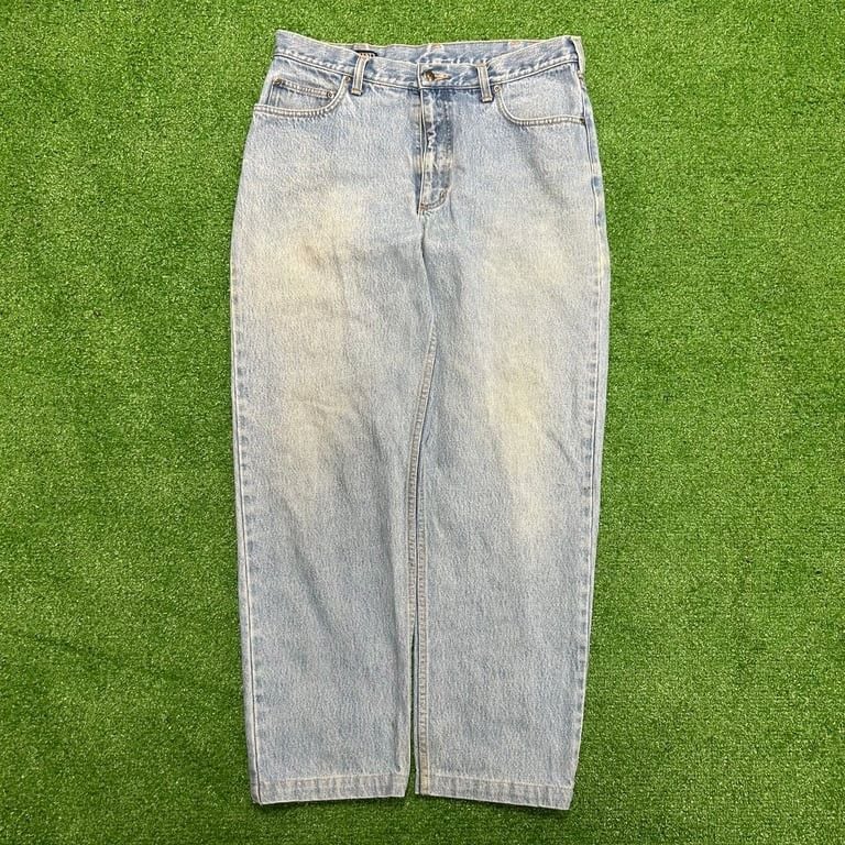 Lands' End Men's baggy wide leg jeans 34x30 2