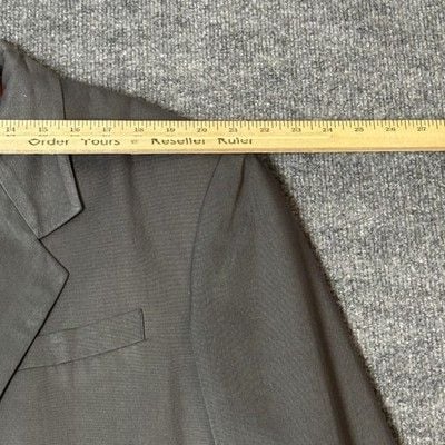 Umen Studio Suit Mens Large 33x33 Gray Viscose Polyester Classic 2 Piece 14