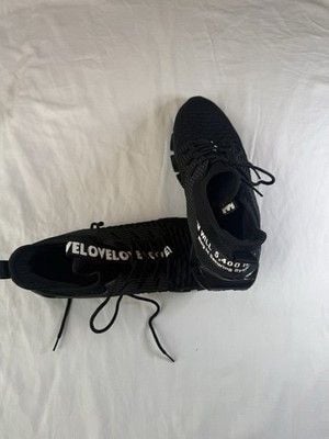 Black Breathable Knit Running Shoes Size 13 3