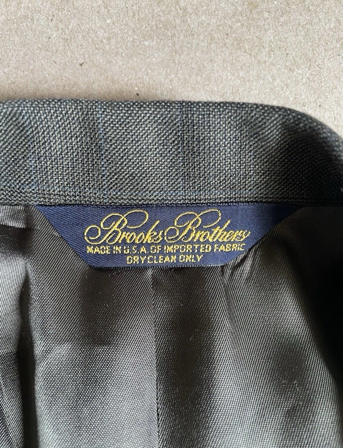 Brooks Brothers Blazer 44r Gray Glen Plaid Made in USA Vintage 90s 3