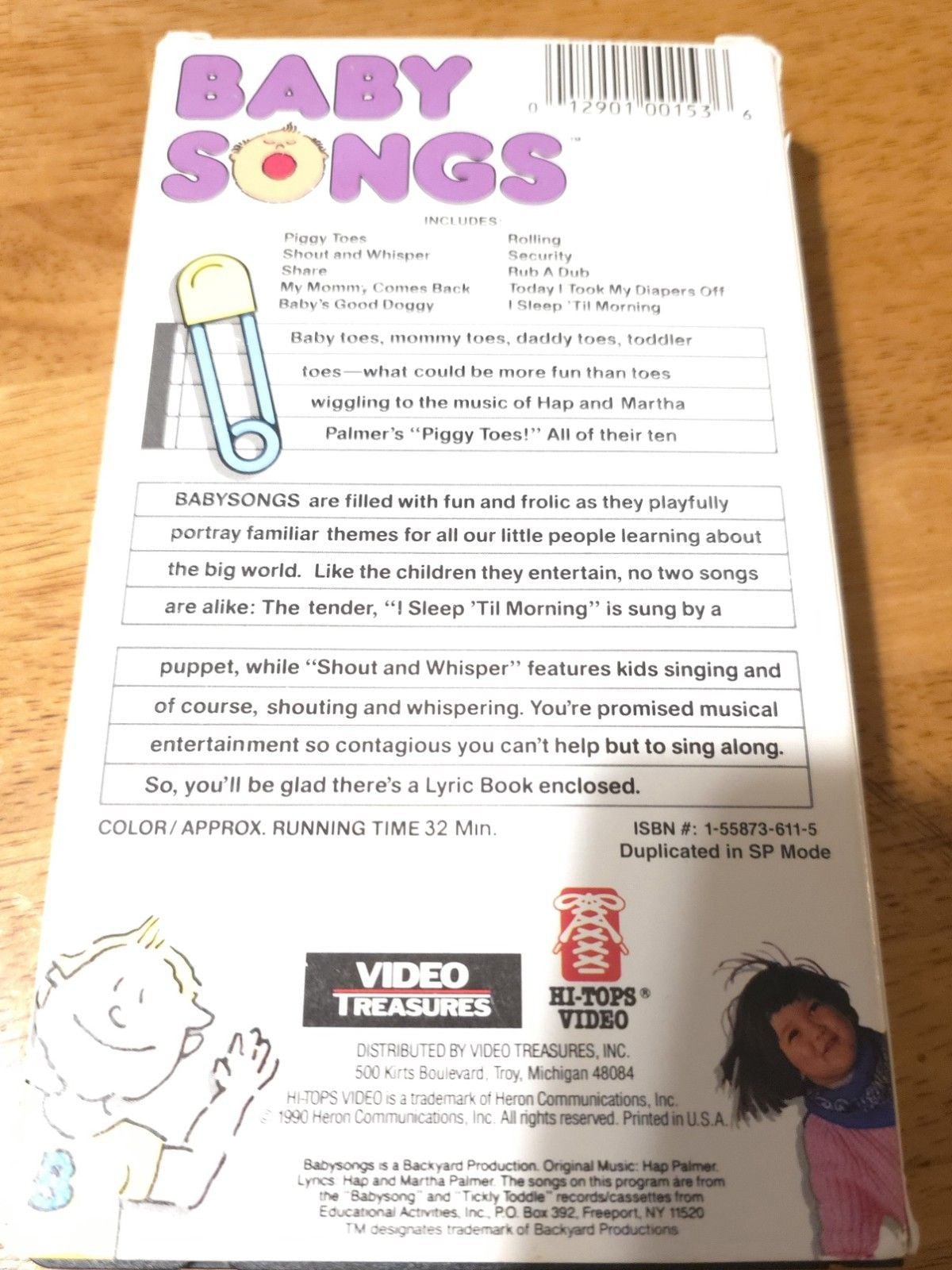 Baby Songs Hap Palmer VHS Children’s Music Video VTG 1989 2