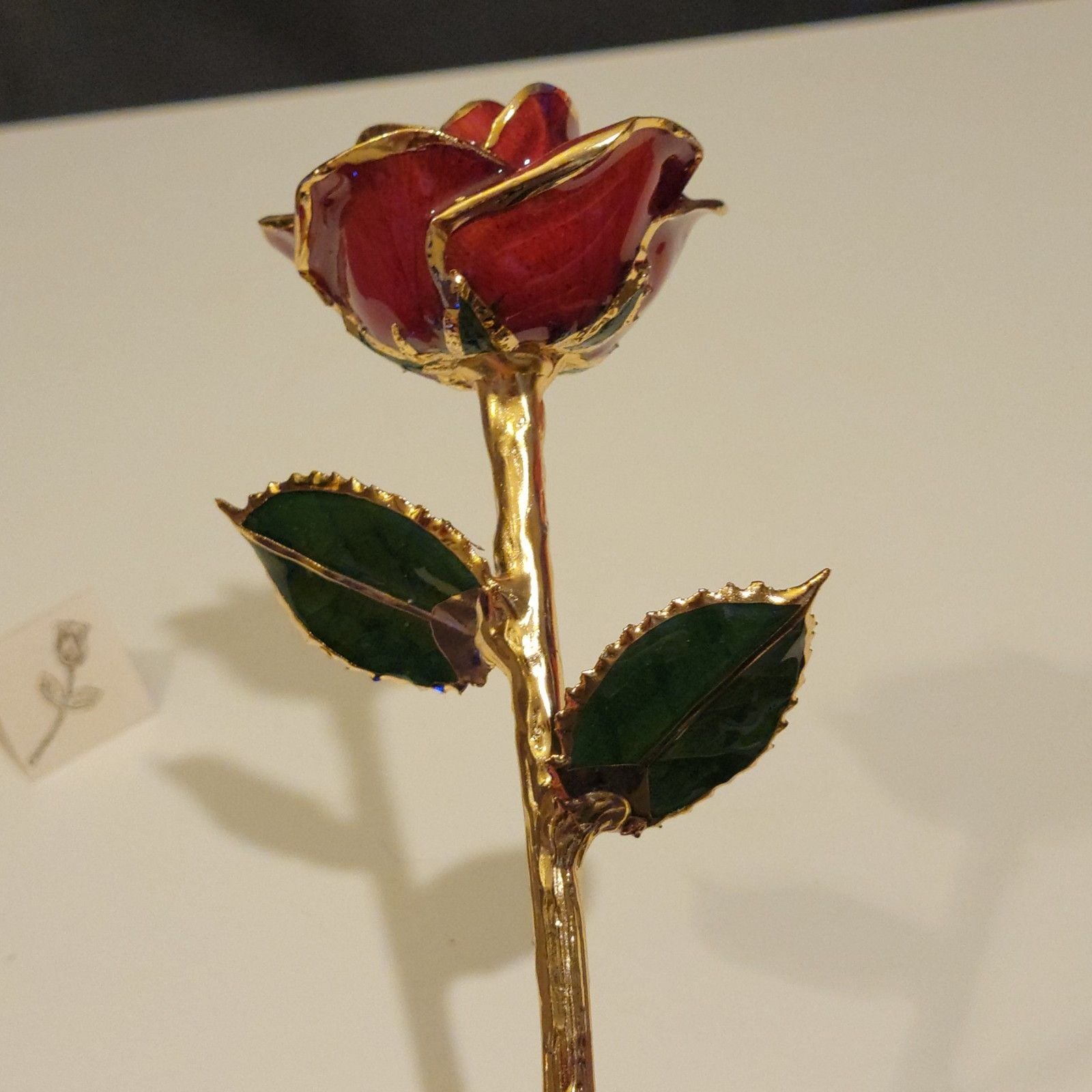Giovanni 24k Gold Dipped Roses Real Rose Last Forever 11 Inches 6