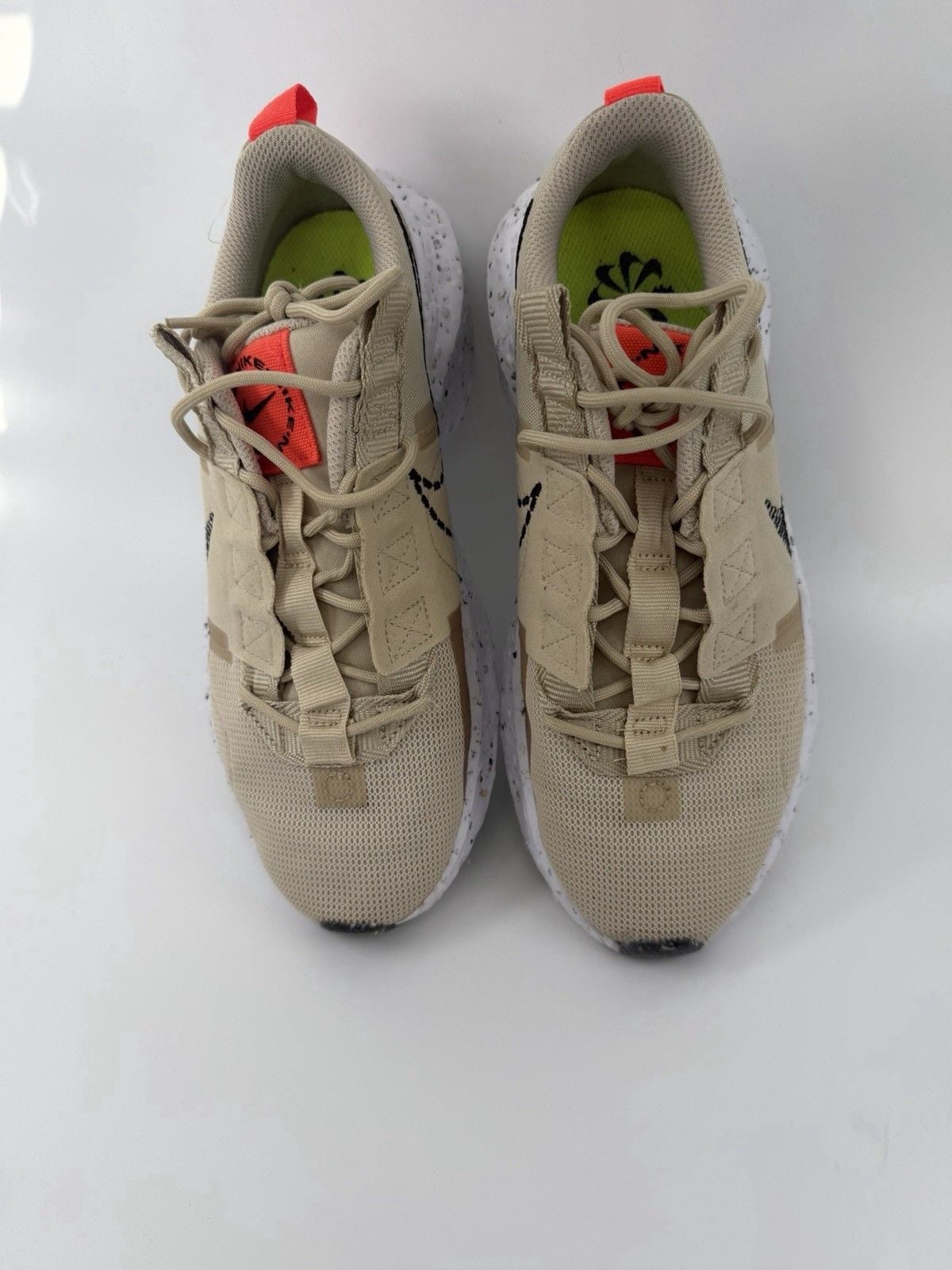 Nike Beige/Orange Low Top Lace Up Athletic Sneaker CW2386-005 3