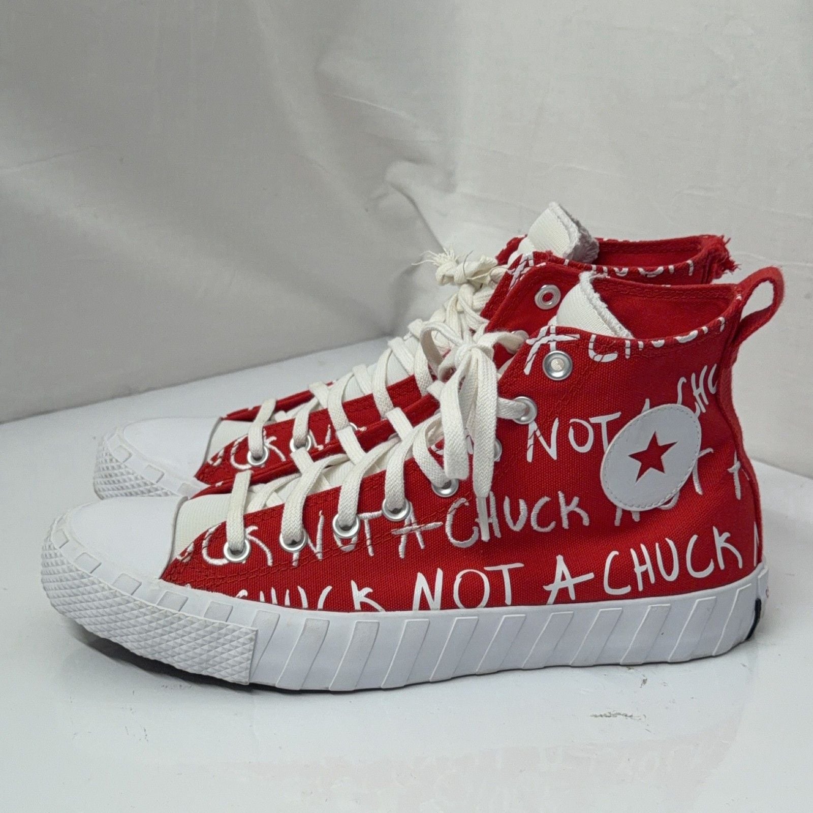 Converse Chuck Taylor All Star High Top Sneakers Red Unisex Size 10 171962C 4