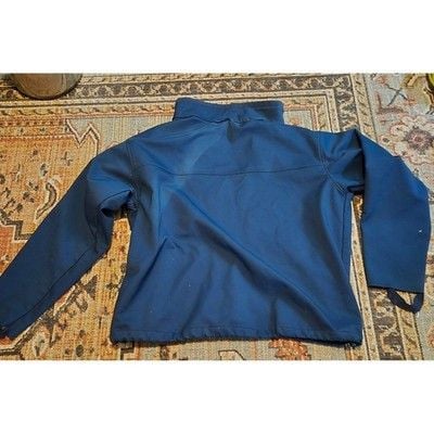 Columbia Mens Softshell Fleece Lined Jacket Navy Blue Full Zip XXL Outdoor 5