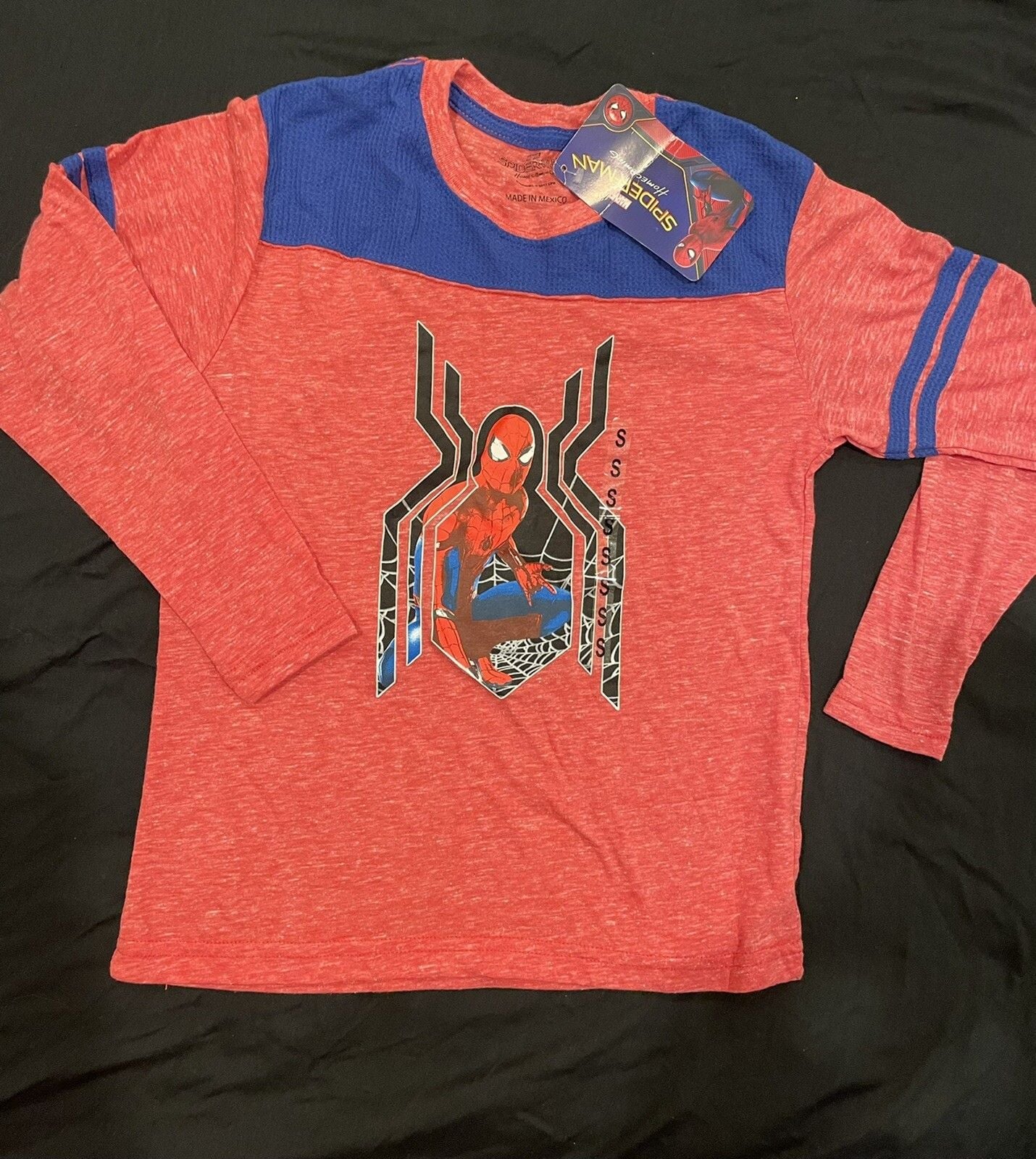 Boys marvel Spiderman full sleeves shirt size 8 1