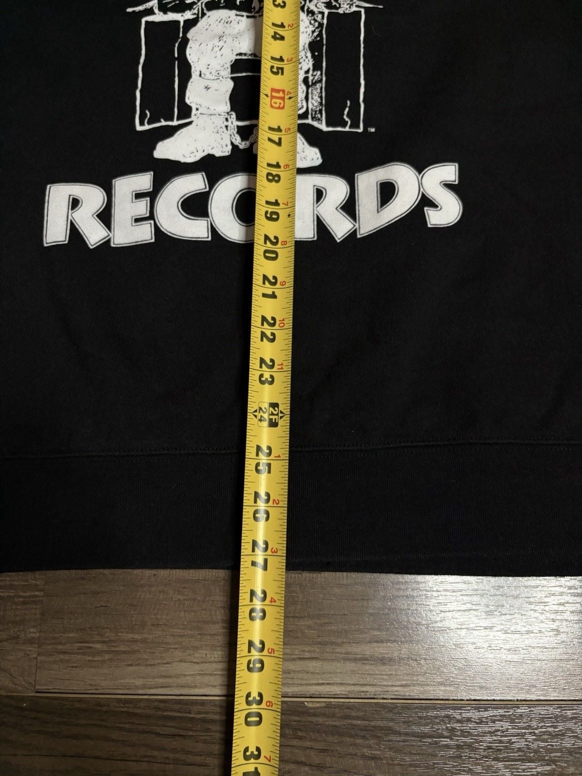 Death Row Records Sweatshirt Black Graphic Pullover Death Row Records Mens L 4
