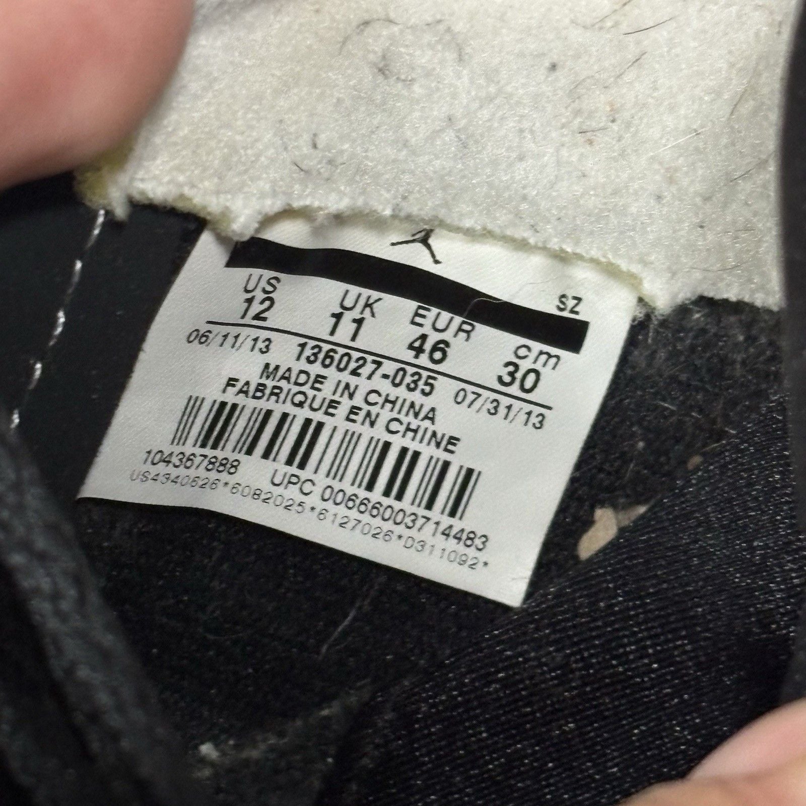 Size 12 - Air Jordan 5 Retro 2013 Oreo 9