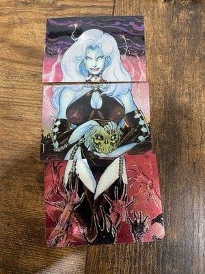 Lady Death Chromium Cards Series 1 1994 Chaos Comics Krome Complete Set 5