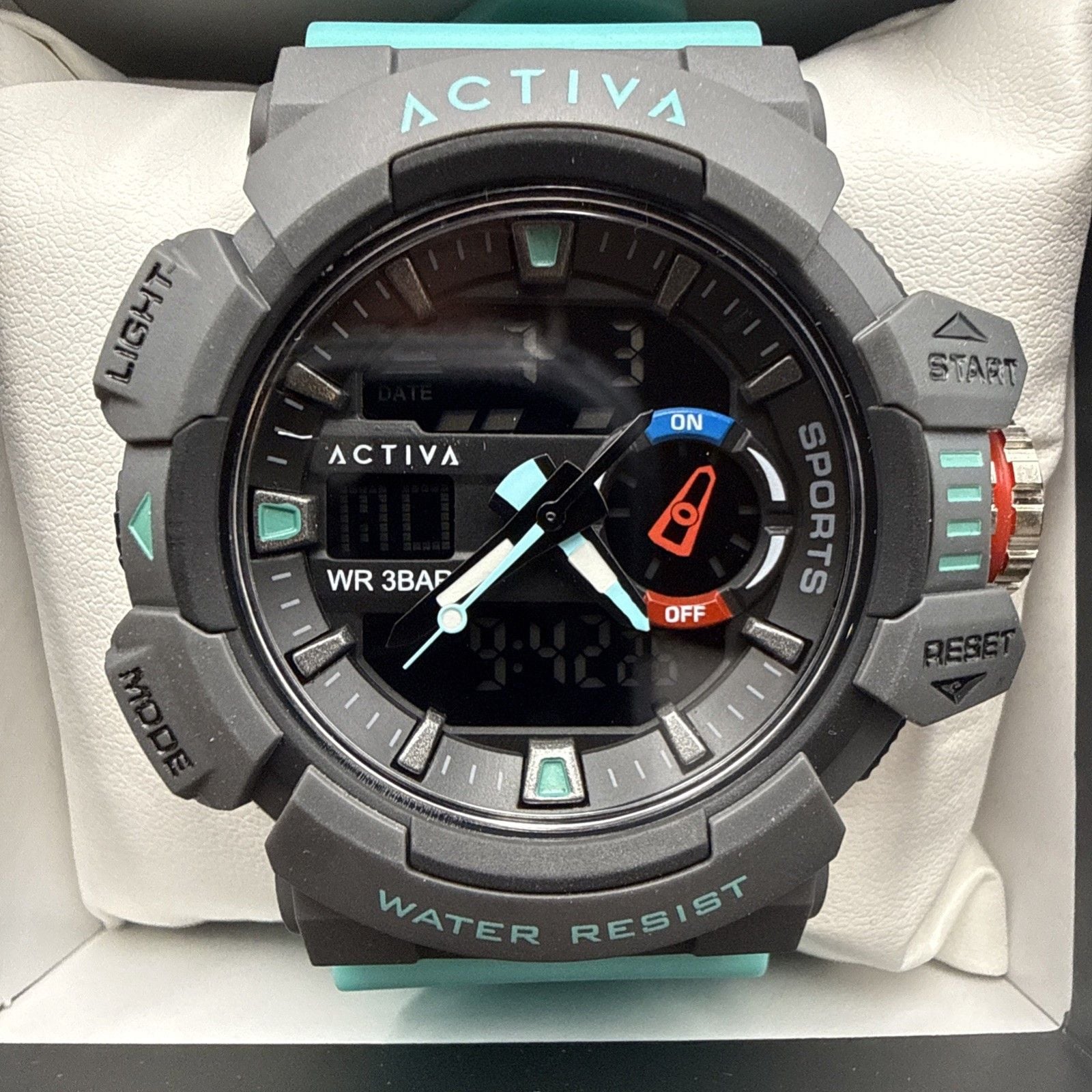 Activa Vord X Invicta Digital Men’s Watch 49mm Light Blue ACW8043-007 New In Box 4