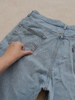 VTG 2002 Levis 550 Relaxed Denim Shorts Light Wash Men’s W36 Made Colombia 748 14