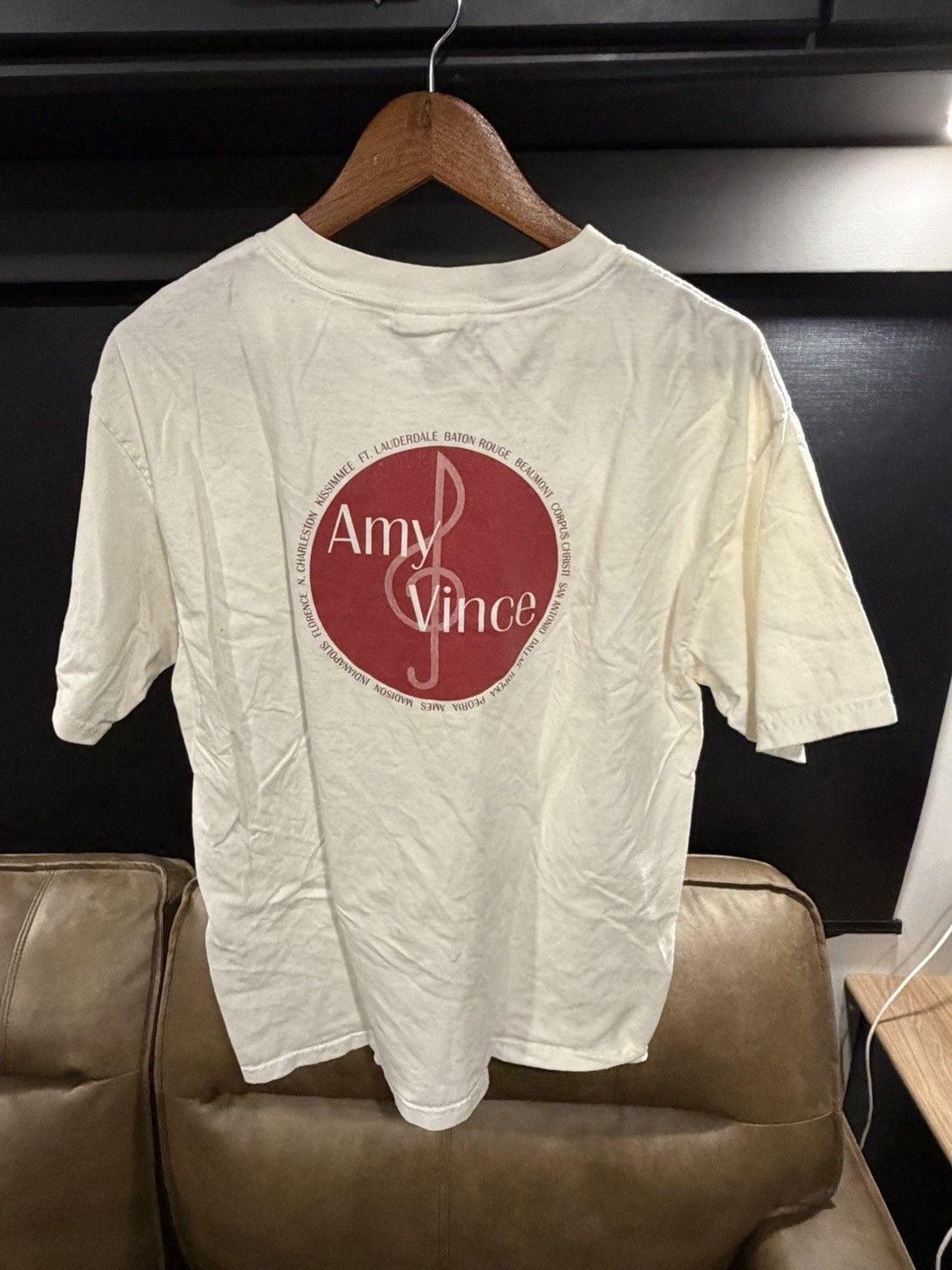 VTG Amy Grant Vince Gill Christmas Tour T Shirt White Country Music Tour Promo 3