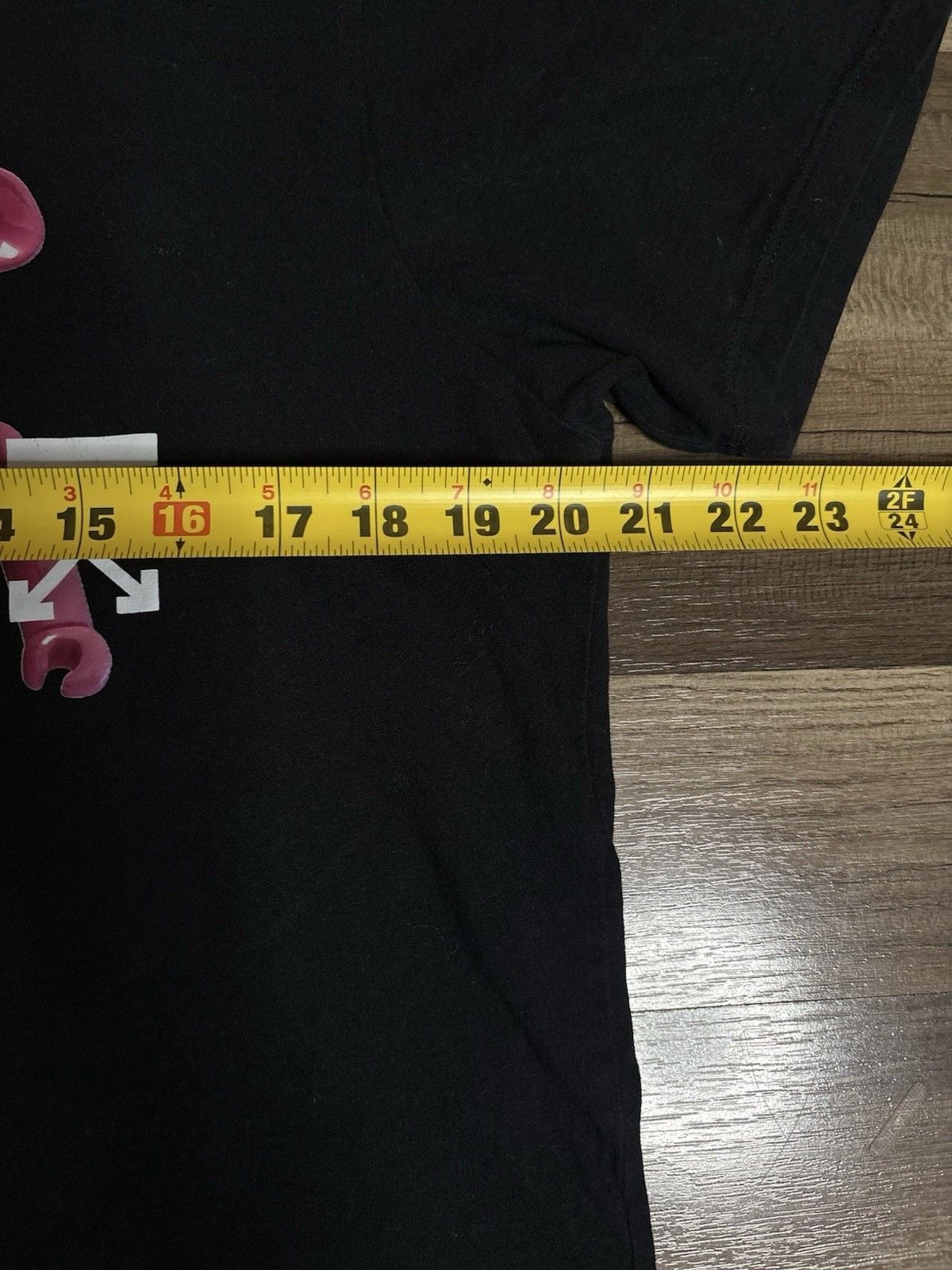Virgil Off-White Bearbrick Graphic T-Shirt Black Mens Size Medium 4