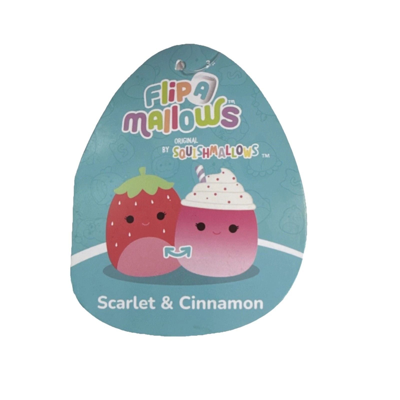 Squishmallows Small Strawberry Scarlet Cinnamon Plush Doll Reversible 5