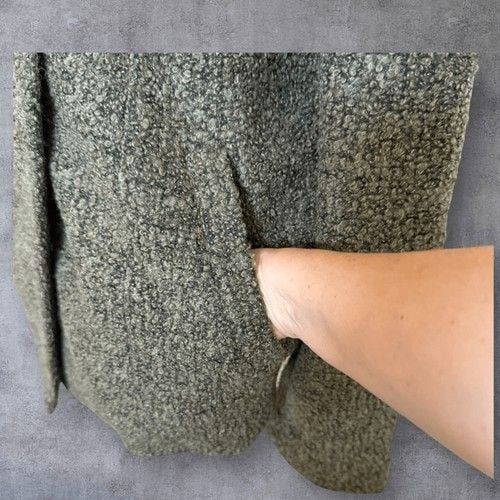 Lisa Rinna Collection Boucle Shawl Collar Jacket Color: Deep Olive Size M 10