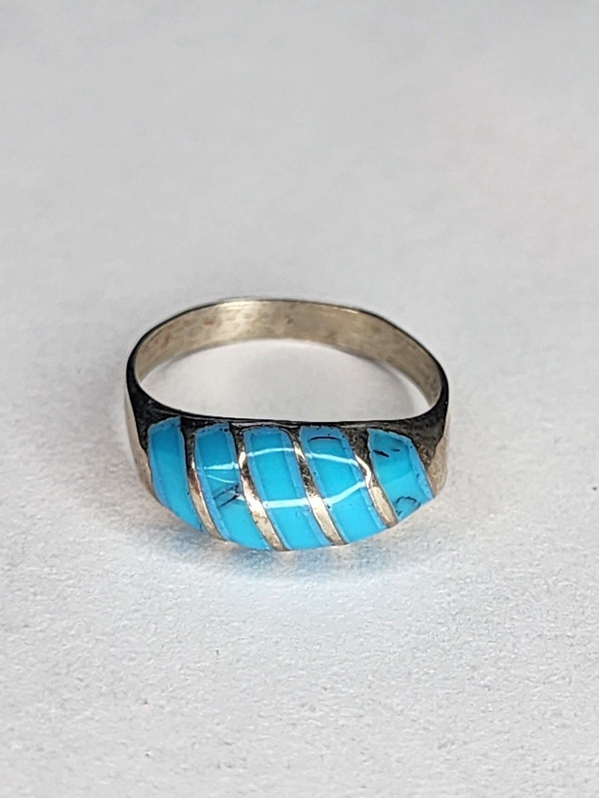 Sterling Silver Turquoise Ring Size 5.5 1