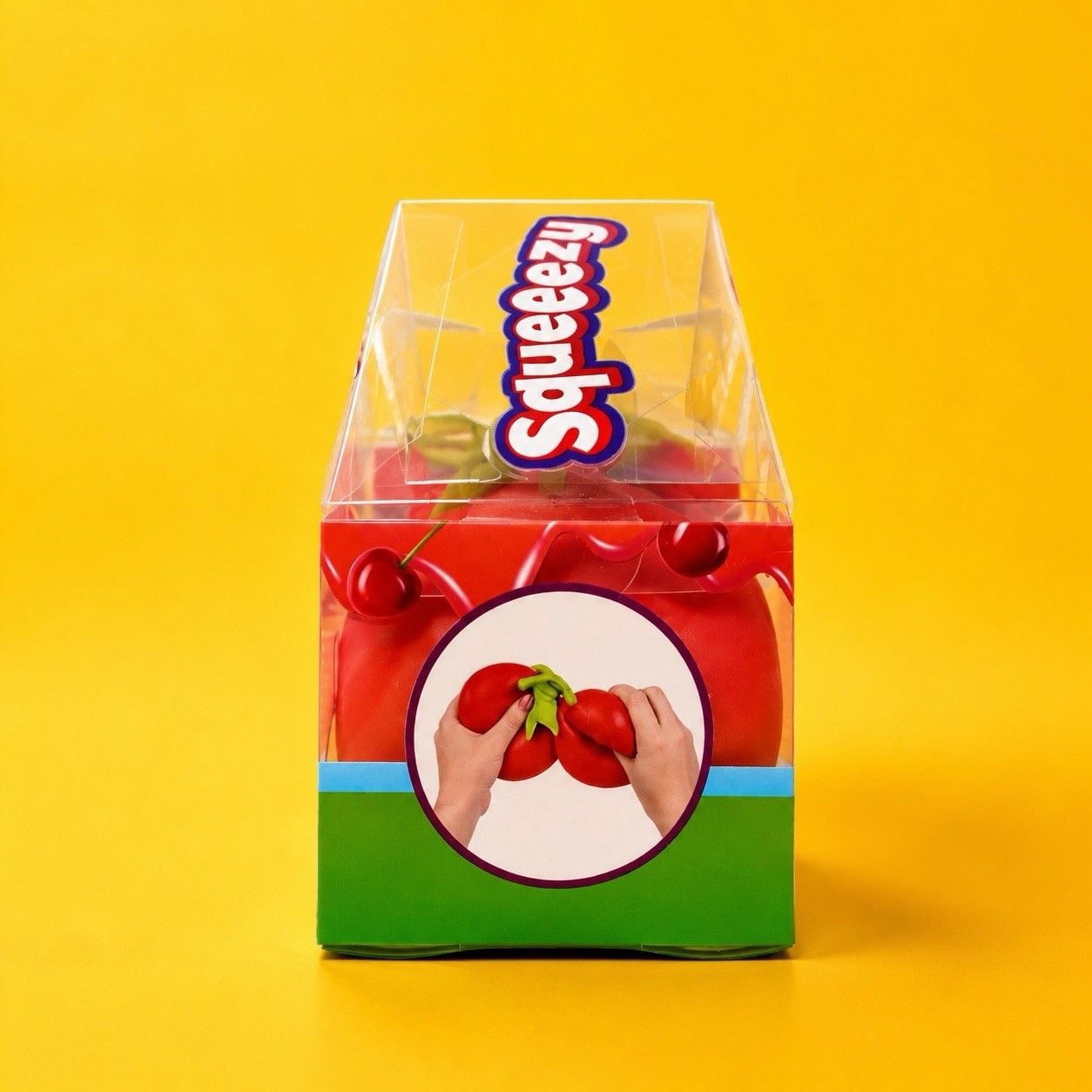 Sunny Days Squeeezy Cherries Viral Squish Squishy Jumbo Fidget Toy Red Cherry! 5