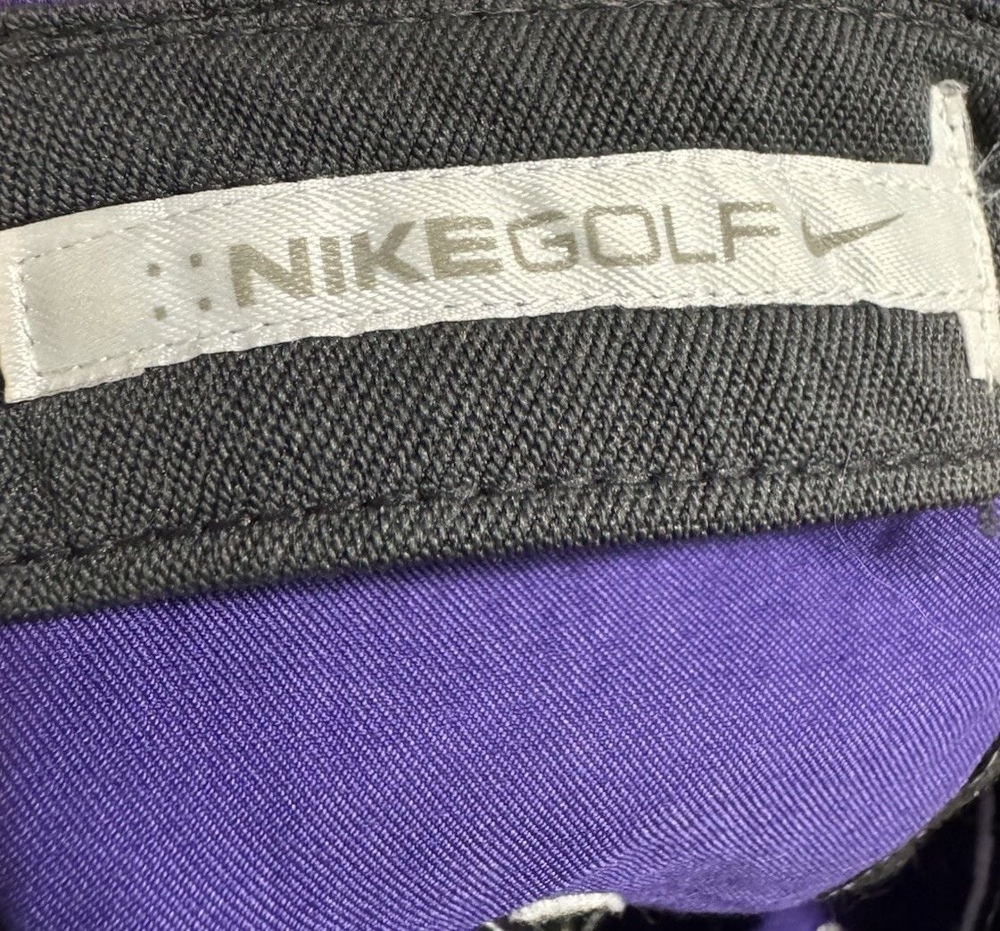Nike Y2K Golf Strapback Hat Cap Swoosh Purple / White Stitch Performance 9