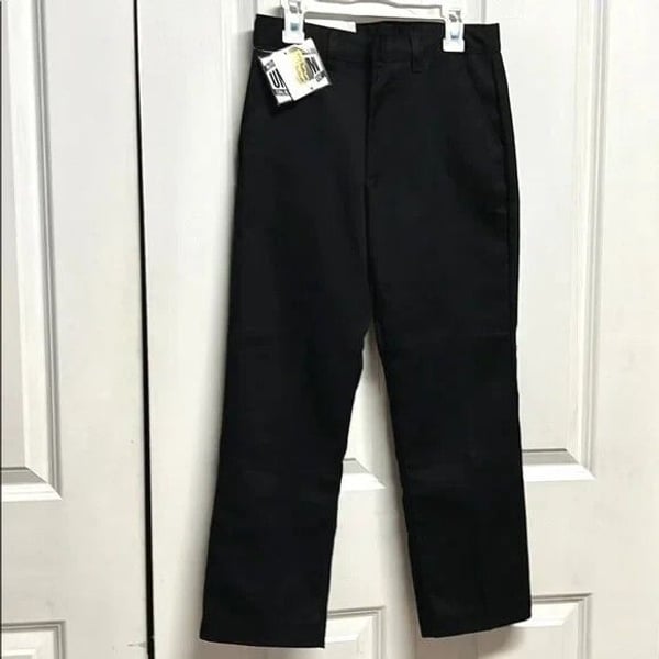 Galaxy Black School Uniform Khaki Pants Size 8 NWT