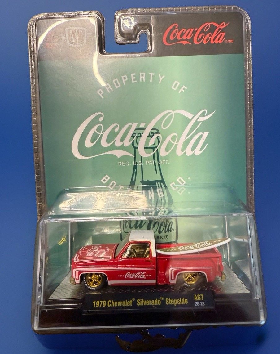 Gold CHASE M2 1979 Chevrolet Silverado Stepside Coca-Cola Diecast 1 of 750 made 1