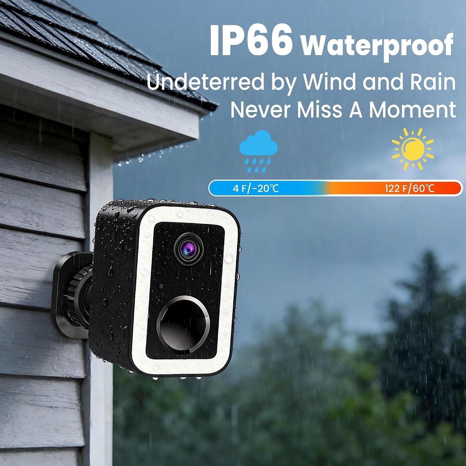 Security Cameras Wireless Outdoor, AI Color Night Vision Even in the Dark 2 Pack 5