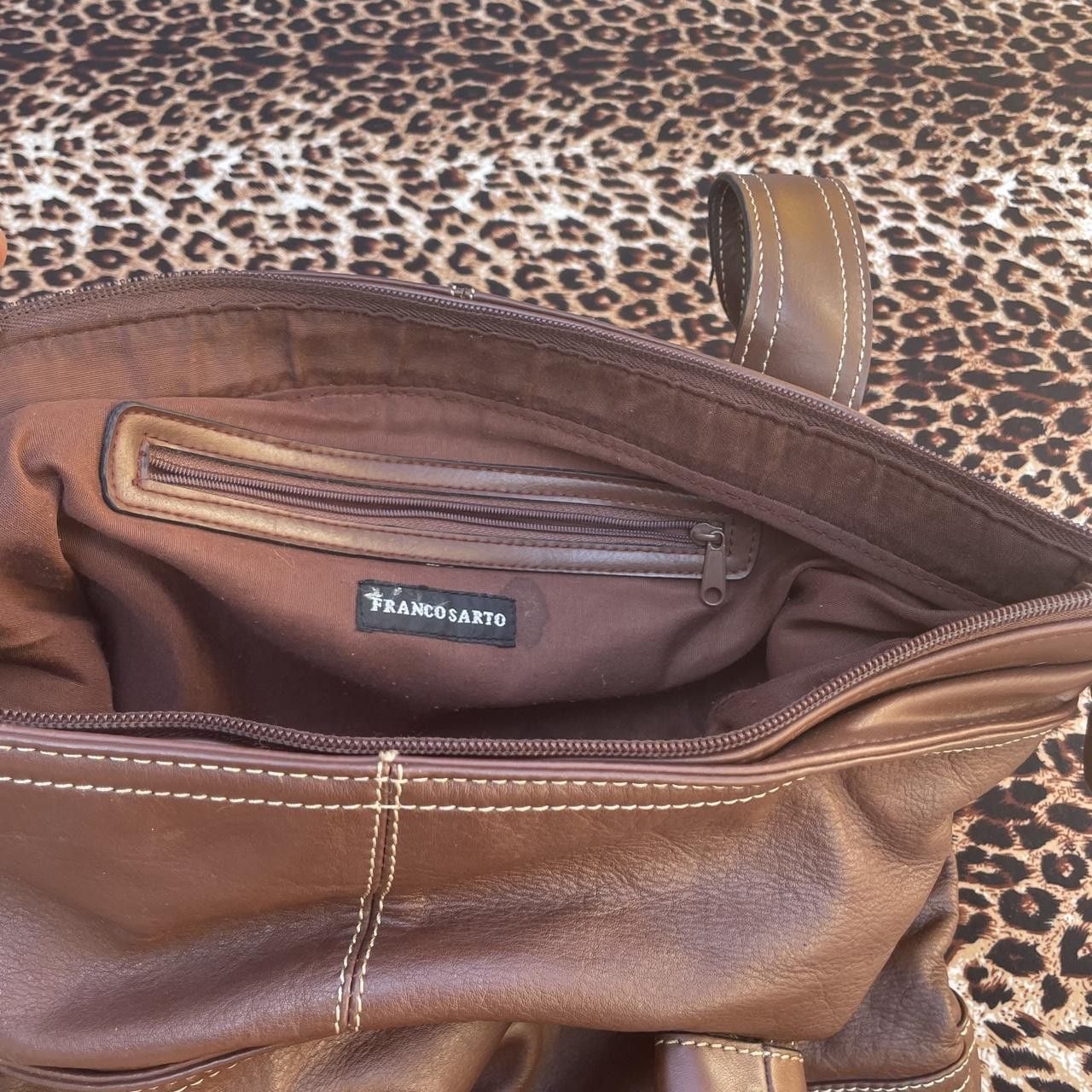 Franco Sarto brown leather handbag 6